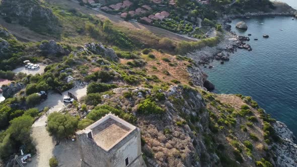 La torre Bennistra di Scopello - Torre Bennistra Situated On The Coastal Village Of Scopello Near Th alt