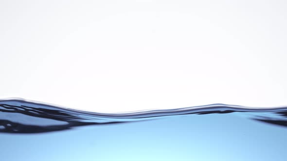 Super Slow Motion Shot of Clear Waving Water Background at 1000 Fps alt
