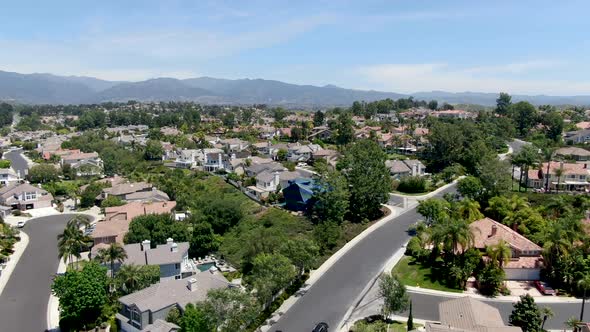 Aerial View of Master-planned Private Communities with Big Villas with Swimming Pool, Mission Viejo. alt