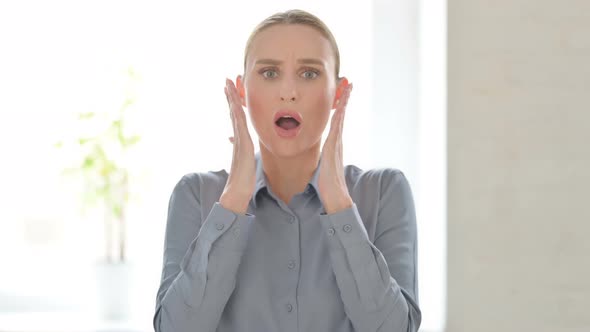 Portrait of Disappointed Woman Reacting to Loss alt