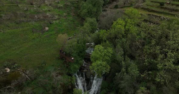 Breathless view of Marta's Waterfall in Valle del Jerte, Spain alt