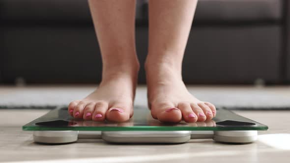 Female Dieting Checking BMI Weight Loss