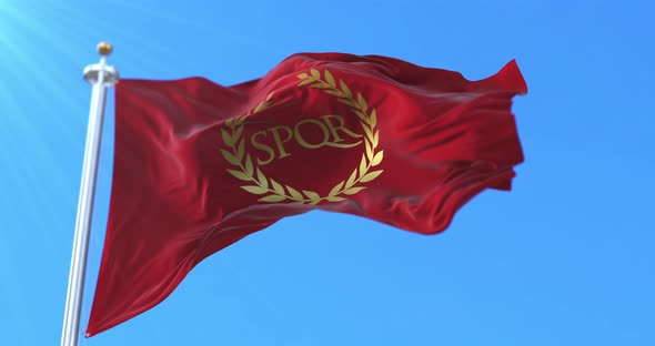 Roman Standard with SPQR alt