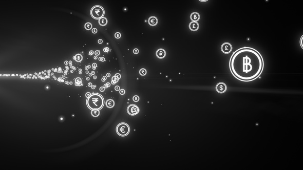 Digital Global Currency Icons Flying V11 alt