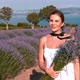 Traveler Woman in Lavender Field - VideoHive Item for Sale