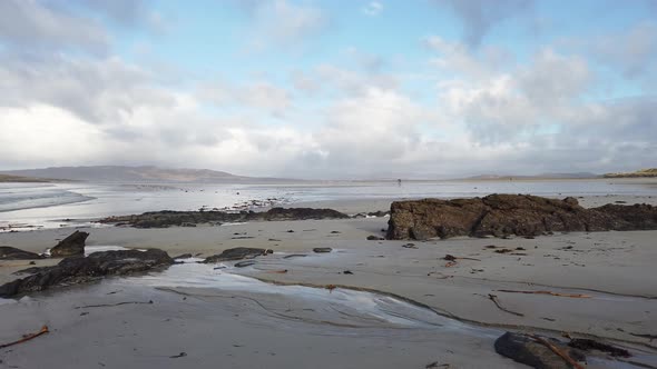 Seaweed Lying on Portnoo Narin Beach in County Donegal Ireland alt
