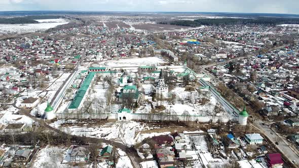 Russian cities, Museum-Reserve Aleksandrovskaya Sloboda from a bird's-eye view alt