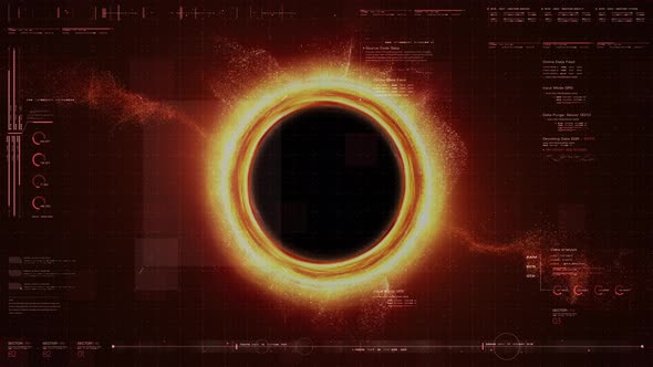 Futuristic Black Hole Simulation HUD 01 alt