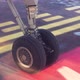 Airplane landing gear taxiing on airport runway on sunrise - VideoHive Item for Sale