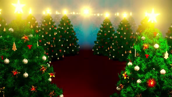 Festival For Christmas Tree Decorated In Carnival 03 HD alt