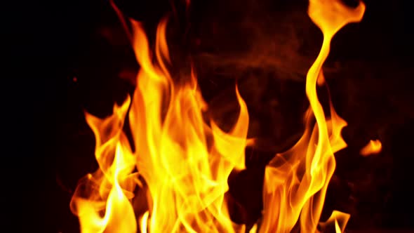 Fire Flames in Super Slow Motion Shooting with High Speed Cinema Camera in alt