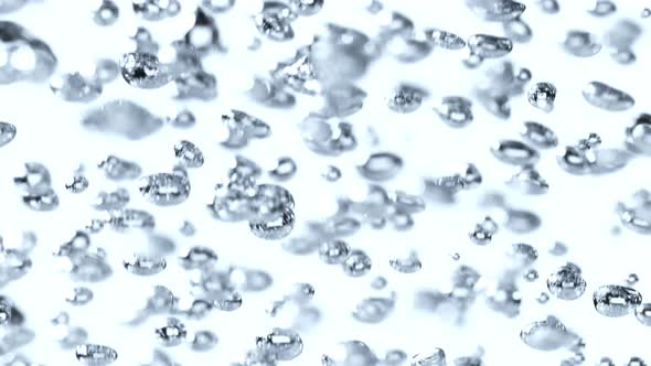 Super Slow Motion Shot of Water Bubbles at 1000Fps alt