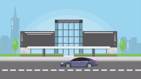 Car Driving Through The City alt