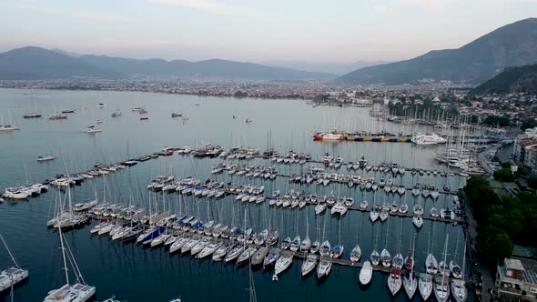 Fethiye Marina Aerial alt