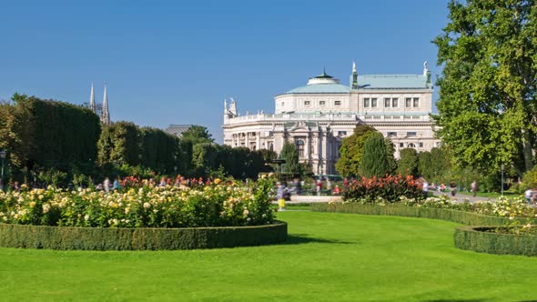 Hyperlapse of Volksgarten, Vienna, Austria alt