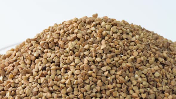 Dry Uncooked Brown Buckwheat Groats Rotating Buckwheat Grains Product