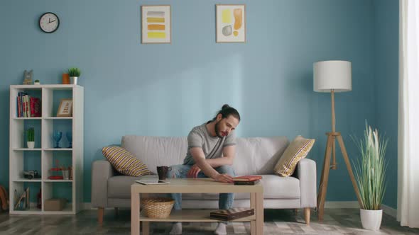 Man in Self-Isolation Throws Dice alt