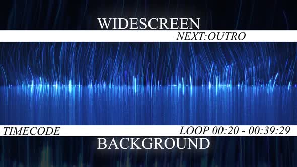 Blue Neon Lines Streaks   Widescreen Background alt