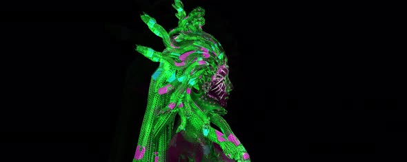 MEDUSA VJ LOOP animation 6 alpha