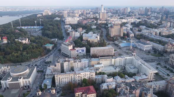 Kyiv - the Capital of Ukraine. Aerial View. Kiev alt