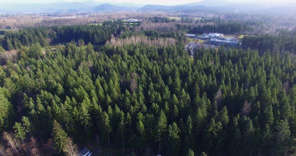 Aerial View of the Village in USA