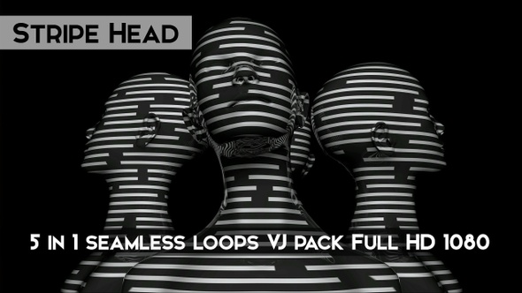 Stripe Head VJ Loops alt