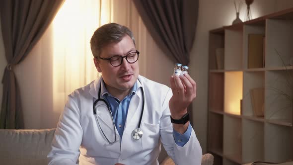 Pandemic Prevention Male Doctor Vaccination alt