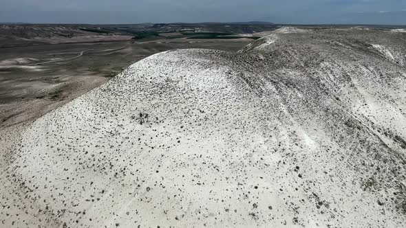Limestone Mesa Hill Topography on Plain in Arid Barren Geography alt