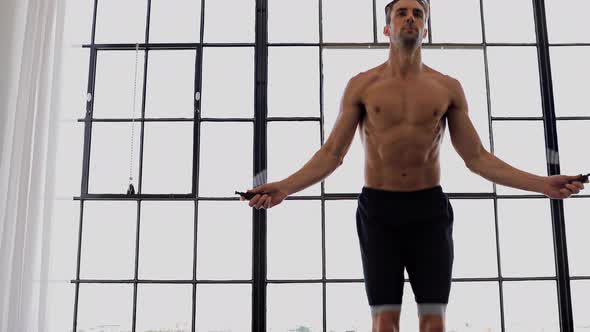 Athletic Man Working Out alt