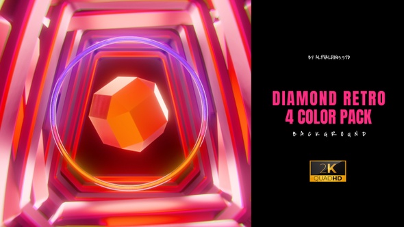 Diamond Circle Retro Background alt