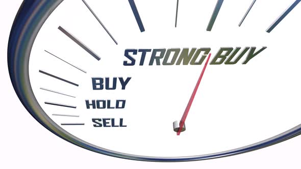 Strong Buy Investment Advice Recommendation Stock Market Tip 3d Animation alt