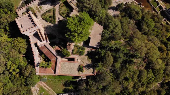 Drone View of Remains of Ancient Ruins