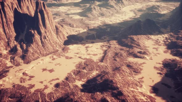 Desert Buttes with Blue Sky in Utah alt