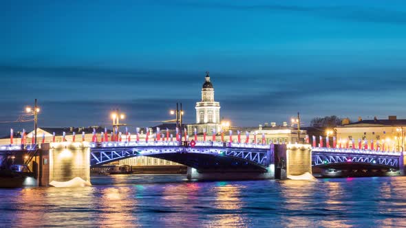 Saint Petersburg Russia. The Palace Bridge alt