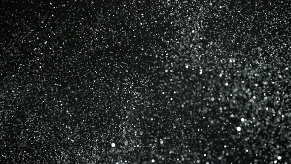 SIlver Glitter Explosion in Super Slow Motion at 1000Fps, Stock Footage