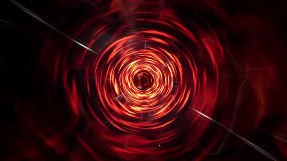 Abstract Red Spin Blackhole Tunnel Effect 4K 01, Motion Graphics ...