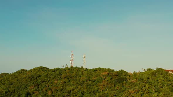 Telecommunication Tower Communication Antenna in Asia alt