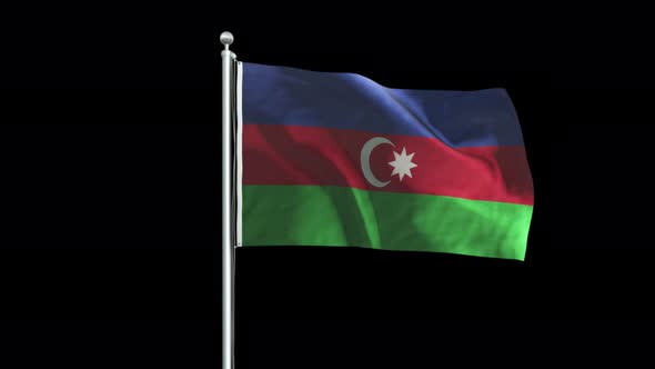 Azerbaijan Flag Big