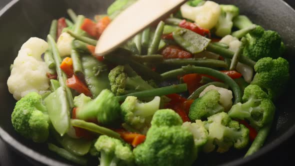 Baked vegetables for lunch