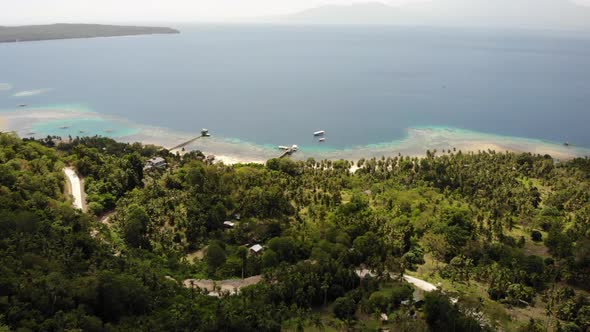 Panoramic View of Tropical Island