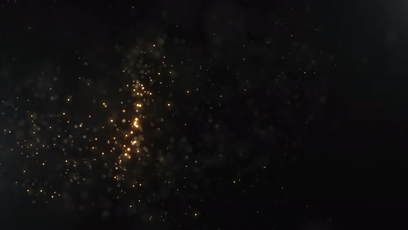 Abstract Gold Particles