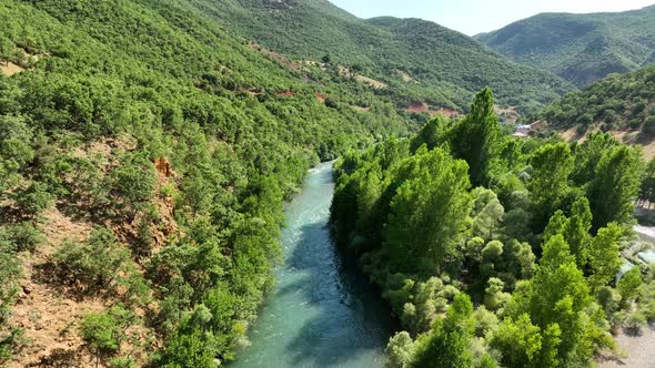 Munzur River In Tunceli Turkey