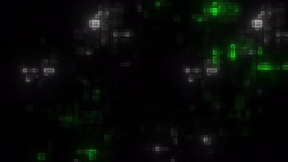 Neon Pixel Pattern Background Loop