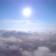 Aerial view of clouds and sun at sunrise - VideoHive Item for Sale