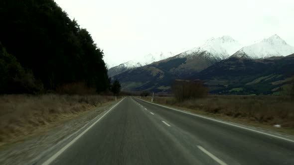 A first person view of driving through the beautiful country of New Zealand alt