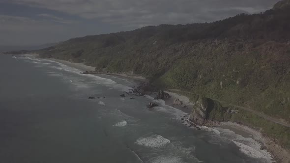 New Zealand West Coast aerial scenery