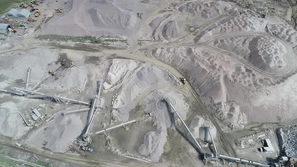Aerial View of a Granite Quarry