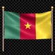 Flag Of Cameroon Waving In Double Pole Looped - VideoHive Item for Sale
