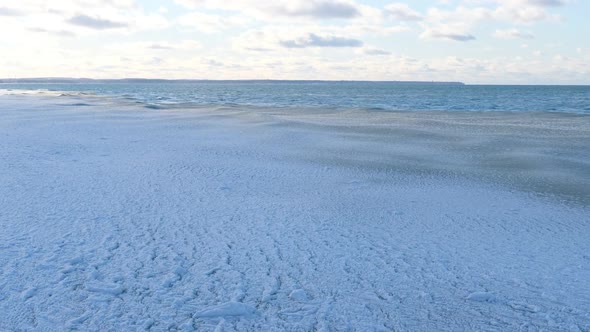 View of the Baltic Sea in Winter