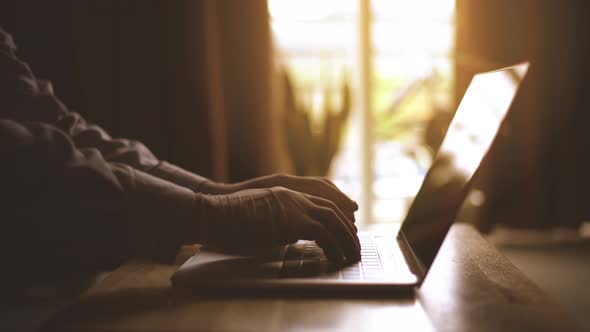 4K.Business working on tablet computer, Extreme close-up Woman hands on keyboard 4K. businessman alt